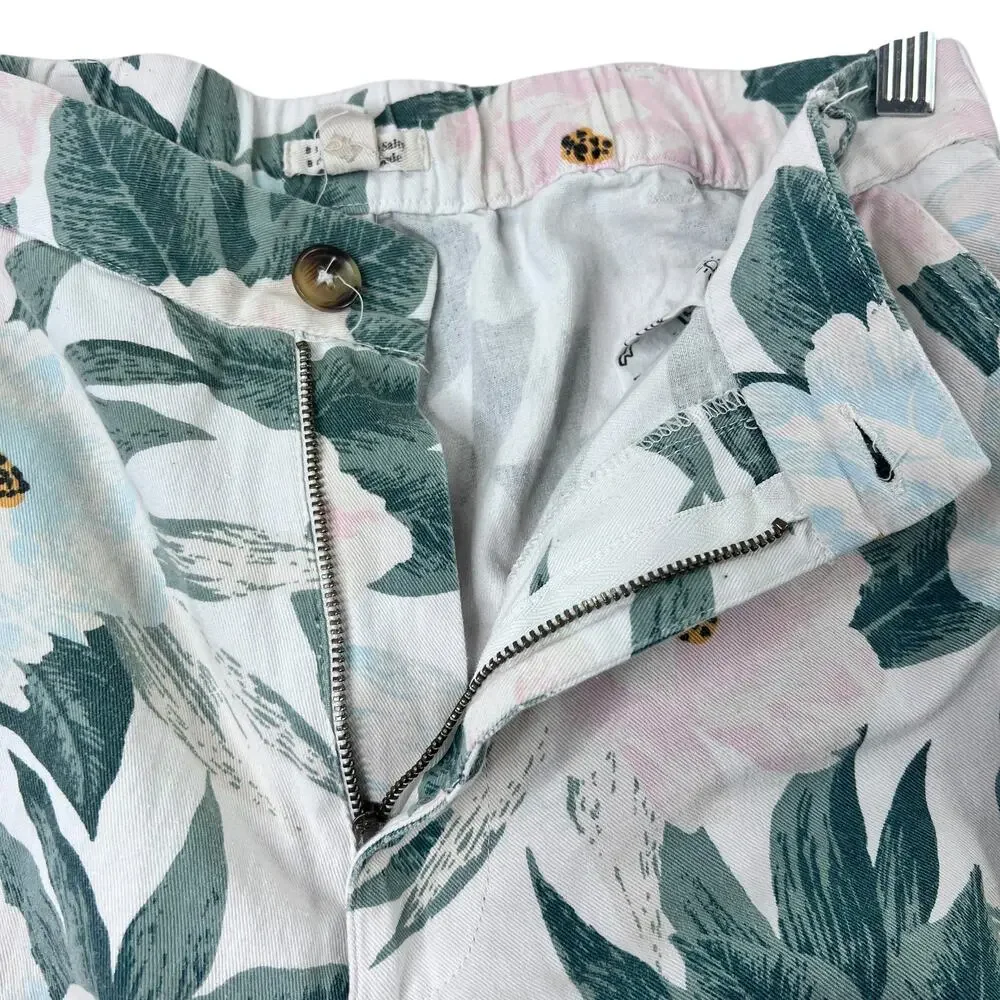 Billabong x The Salty Blonde Floral Shorts‎ Womens 30 High Rise Cuffed Tropical - Picture 6 of 14